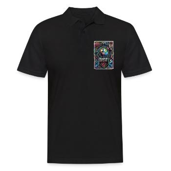 Passport Ready 10 - Men's Polo Shirt - black - Front - Kai (181cm)