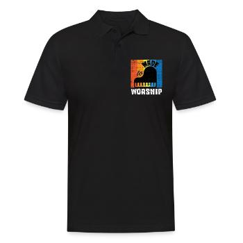 Made To Worship Synthesizer Musik abmischen - Männer Poloshirt - Schwarz - Vorne - Kai (181cm)