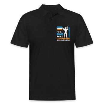 Charpentier Charpentier Charpentier Artisan Compagnon - Polo Homme - noir - Devant - Kai (181cm)