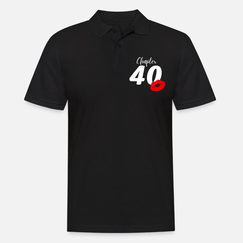 40e anniversaire - Polo Homme - noir
