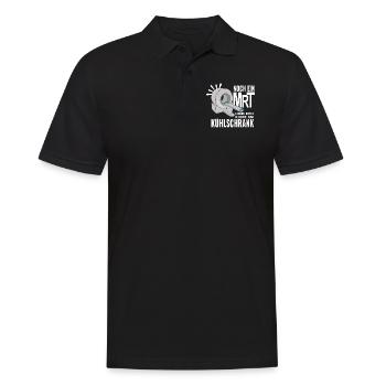 MRT T-Shirt Krebs Chemotherapie Chemo Lustig - Männer Poloshirt - Schwarz - Vorne - Kai (181cm)