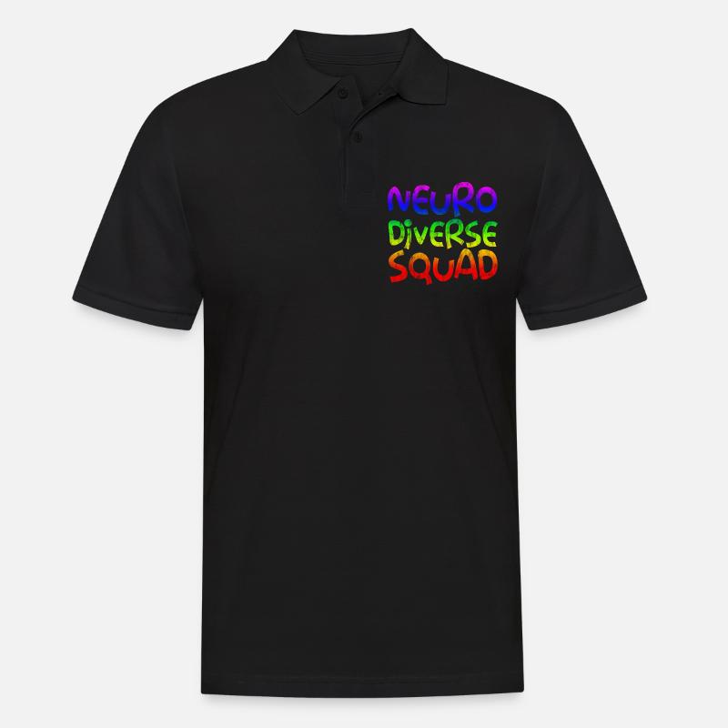 Neurodiverse Squad 3 - Männer Poloshirt - Schwarz