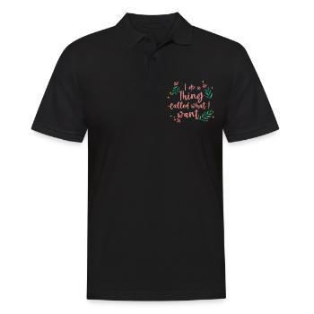 Je fais une chose appelée ce que je veux 4 - Polo Homme - noir - Devant - Kai (181cm)