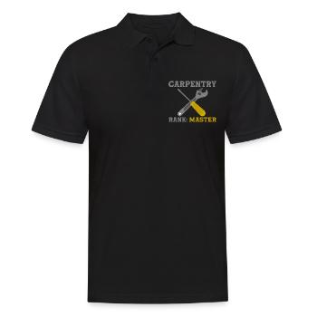 Carpentry Rank Master 2 - Men's Polo Shirt - black - Front - Kai (181cm)
