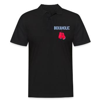 Boxaholic 4 - Men's Polo Shirt - black - Front - Kai (181cm)