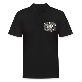 which way to the buffet 47 - Männer Poloshirt - Schwarz - Vorne - Kai (181cm)