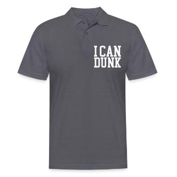 I Can Dunk - Männer Poloshirt - Anthrazit - Vorne - Nico (186cm)