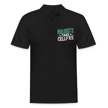 Biologists Take Cellfies 6 - Männer Poloshirt - Schwarz - Vorne - Kai (181cm)