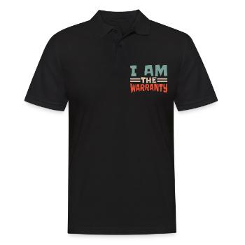 I Am The Warranty 19 - Men's Polo Shirt - black - Front - Kai (181cm)