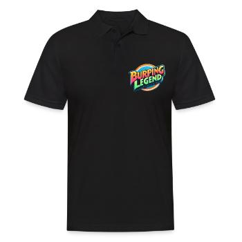 Burping Legend 18 - Men's Polo Shirt - black - Front - Kai (181cm)