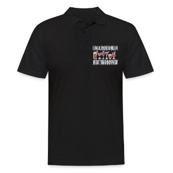 Je suis un barman, pas un thérapeute 4 - Polo Homme - noir - Devant - Kai (181cm)