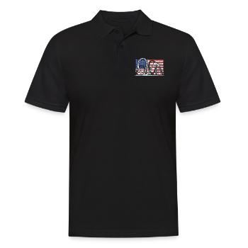 Roller Coaster American Roller Coaster - Men's Polo Shirt - black - Front - Kai (181cm)