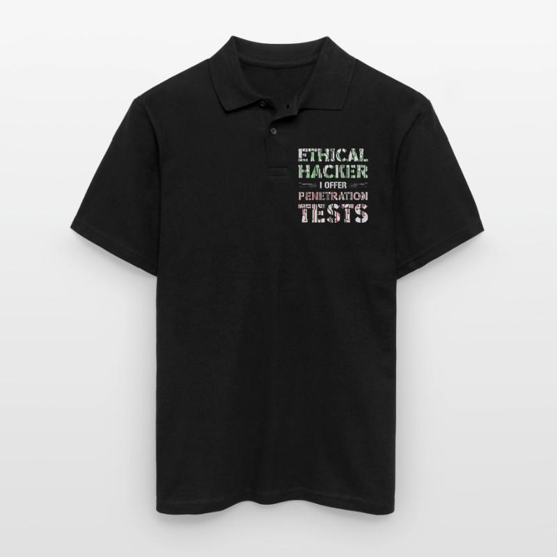 Computer Security Hacker Webentwickler Männer Poloshirt
