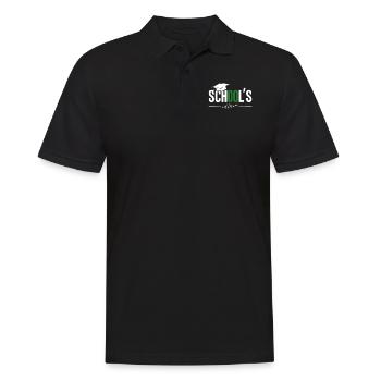 Schulabschluss Abschlussfeier School`s Out Forever - Männer Poloshirt - Schwarz - Vorne - Kai (181cm)