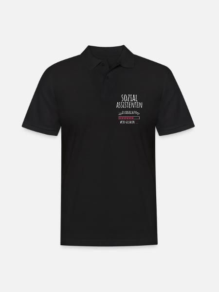 Sozialassistentin in Ausbildung Geschenk - Männer Poloshirt - Schwarz