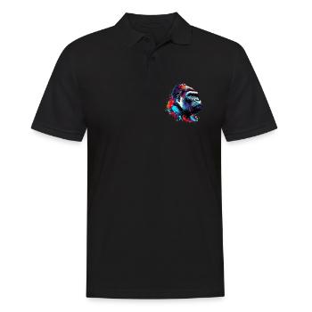 Gorille - Polo Homme - noir - Devant - Kai (181cm)