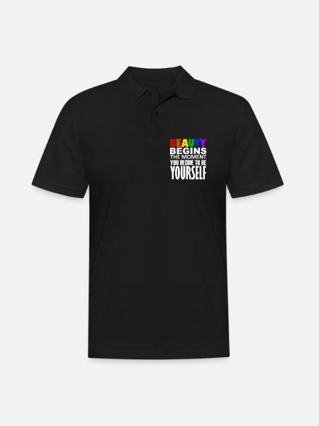 LGBTQIA+ - Men's Polo Shirt - black