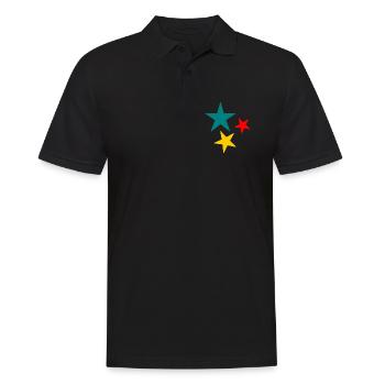 COEUR. MERCI. MAÎTRESSE. MAITRE. MERCI MAÎTRESSE. - Polo Homme - noir - Devant - Kai (181cm)