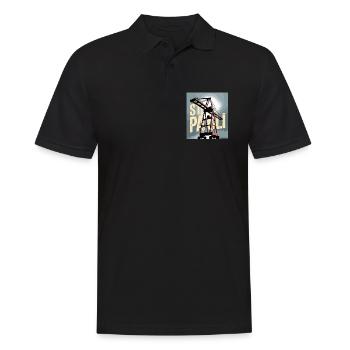 St. Pauli, Hambourg, Port, Port, Grue, Nostalgie - Polo Homme - noir - Devant - Kai (181cm)