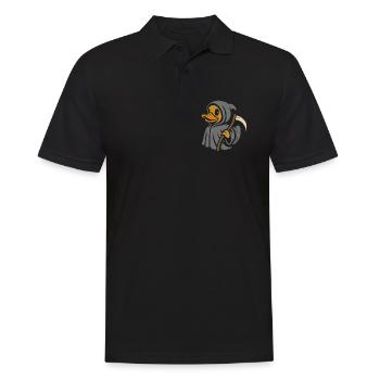 Sensenmann Badeenten Motiv - Männer Poloshirt - Schwarz - Vorne - Kai (181cm)