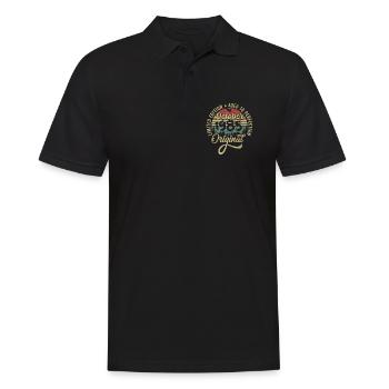 oktober 1985 Jahrestag oktober 1985 oktober - Männer Poloshirt - Schwarz - Vorne - Kai (181cm)