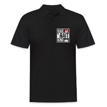 Rage Bait King en ligne Troll Attention Fun - Polo Homme - noir - Devant - Kai (181cm)