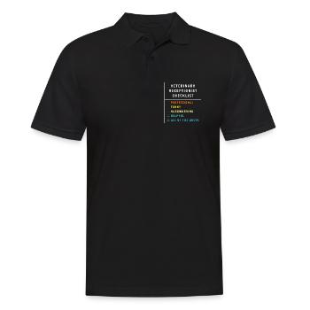 Veterinarian, Receptionist, Veterinarian, Secretary - Men's Polo Shirt - black - Front - Kai (181cm)