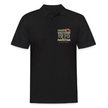 Anniversaire Mars 1970 - Polo Homme - noir - Devant - Kai (181cm)