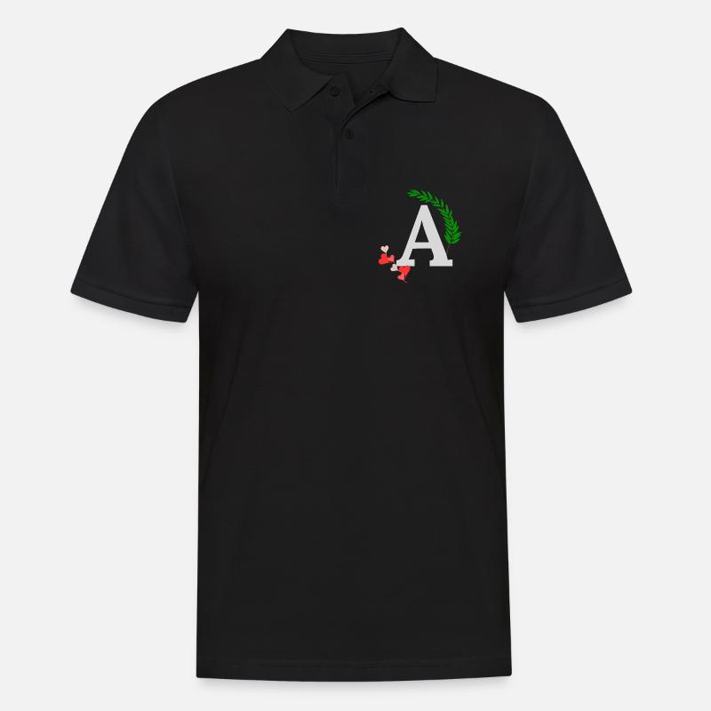 A - Männer Poloshirt - Schwarz