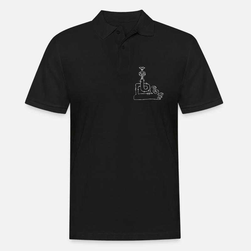 foot2 - Männer Poloshirt - Schwarz