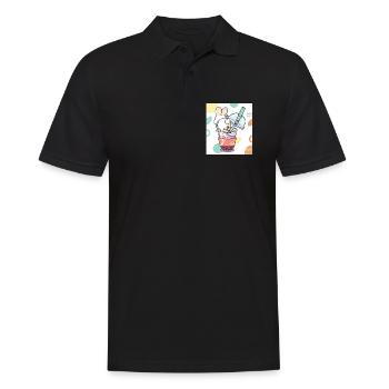 Bubble Tea Boba Drôle de Lapin mignon - Polo Homme - noir - Devant - Kai (181cm)