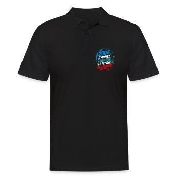 2004 L'année L'homme La Mythe La Légende - Polo Homme - noir - Devant - Kai (181cm)