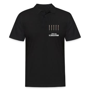 Rechenzentrum Programmieren - Männer Poloshirt - Schwarz - Vorne - Kai (181cm)
