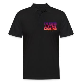 I'm Never Too Tired For Cooking 2 - Men's Polo Shirt - black - Front - Kai (181cm)