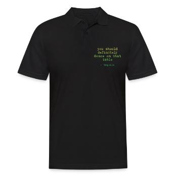 Vous devriez absolument danser sur cette table-Tequila3 - Polo Homme - noir - Devant - Kai (181cm)