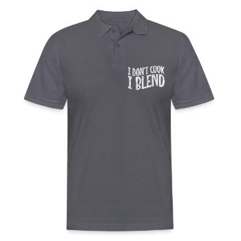 I Don't Cook I Blend 3 - Men's Polo Shirt - charcoal grey - Front - Nico (186cm)