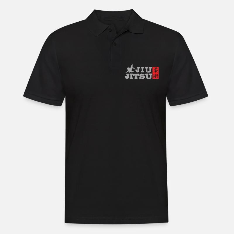 Jiu Jitsu - Männer Poloshirt - Schwarz