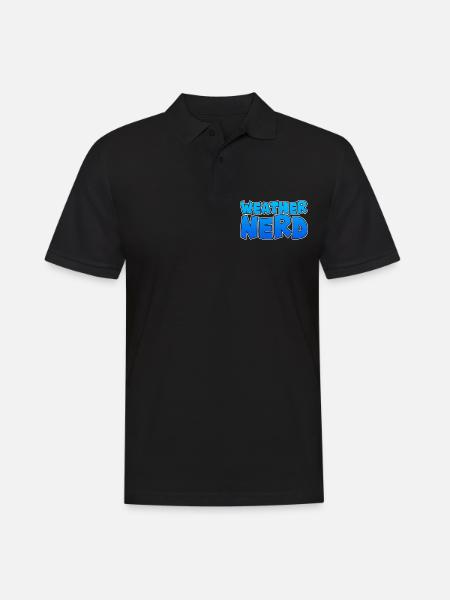 Nerd météo - Polo Homme - noir