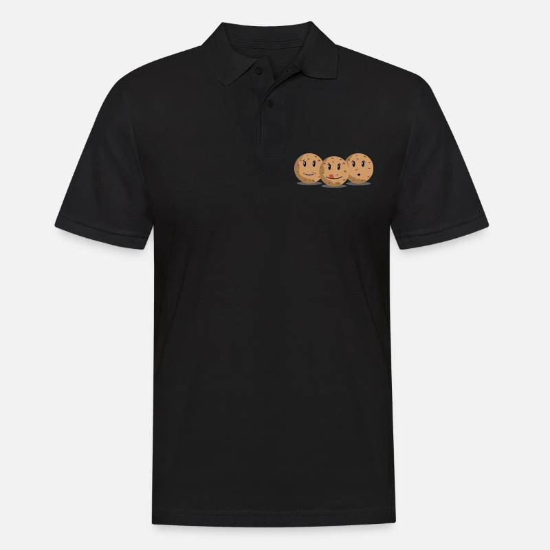 Kekse - Männer Poloshirt - Schwarz