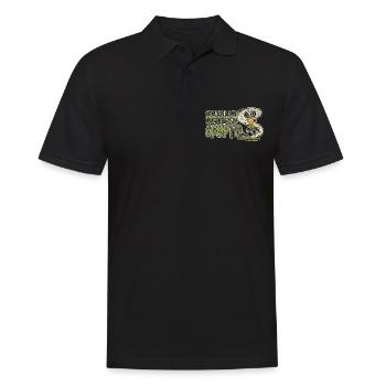 Lorsque vous investissez tout dans la crypto - Polo Homme - noir - Devant - Kai (181cm)
