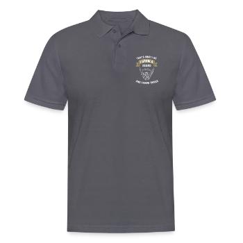 Bart Hipster Wikinger Skala Bärtig Mann Papa - Männer Poloshirt - Anthrazit - Vorne - Nico (186cm)