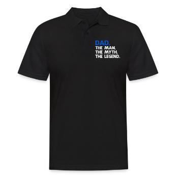 Vatertag - Männer Poloshirt - Schwarz - Vorne - Kai (181cm)