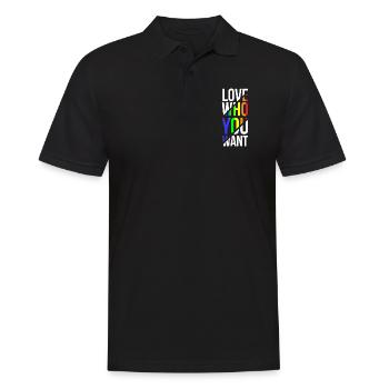 Gay Pride - Polo Homme - noir - Devant - Kai (181cm)