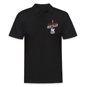 Gitarre Akustik Spruch Für E-Gitarre Konzert Gitar - Männer Poloshirt - Schwarz - Vorne - Kai (181cm)