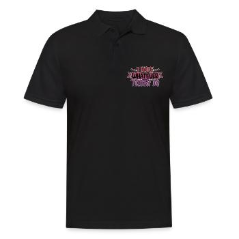 I Hate Whatever Today Is 4 - Männer Poloshirt - Schwarz - Vorne - Kai (181cm)