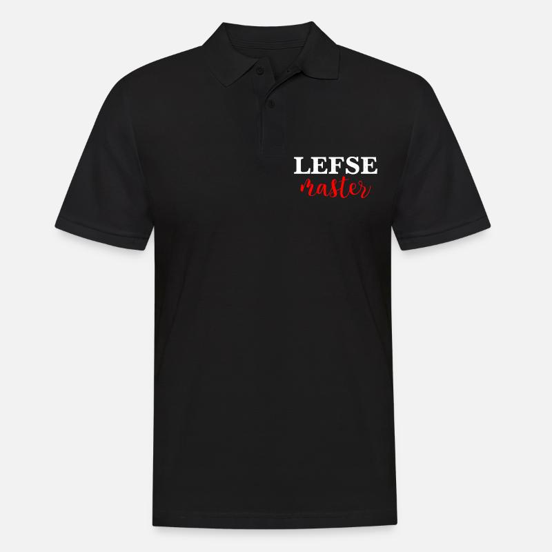 Lefse Master 18 - Männer Poloshirt - Schwarz