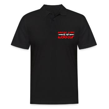 Banging Gears Is My Workout 3 - Männer Poloshirt - Schwarz - Vorne - Kai (181cm)