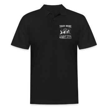 Tour Plus de soucis Moins de ski de randonnée - Polo Homme - noir - Devant - Kai (181cm)