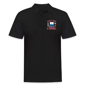 Don't Talk To Me During My K-Drama Funny K-Pop - Men's Polo Shirt - black - Front - Kai (181cm)