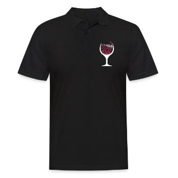Funny Wine Drinking Winery For Sarcastic - Men's Polo Shirt - black - Front - Kai (181cm)